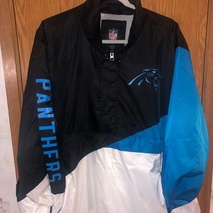 Carolina Panthers 1/4 zip windbreaker